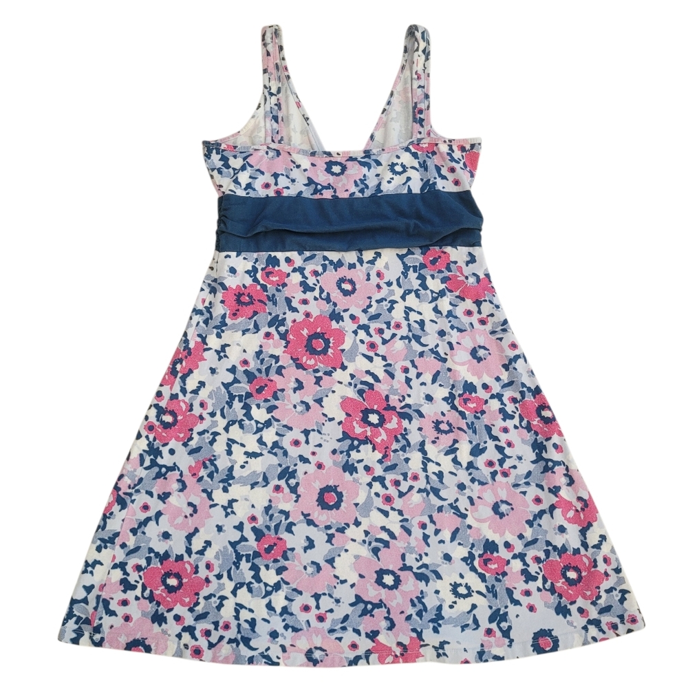 Patagonia Worn Wear Margot Dress Big Poppy in Glass Blue Size Large - Picture 5 of 9